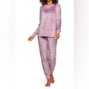 Felina Women’s Lavender Snakeskin Pajama Set